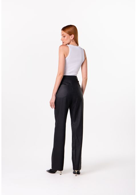 Calça  PU Com Botões