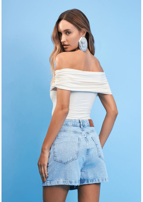 Shorts Saia Jeans Com Chaveiro