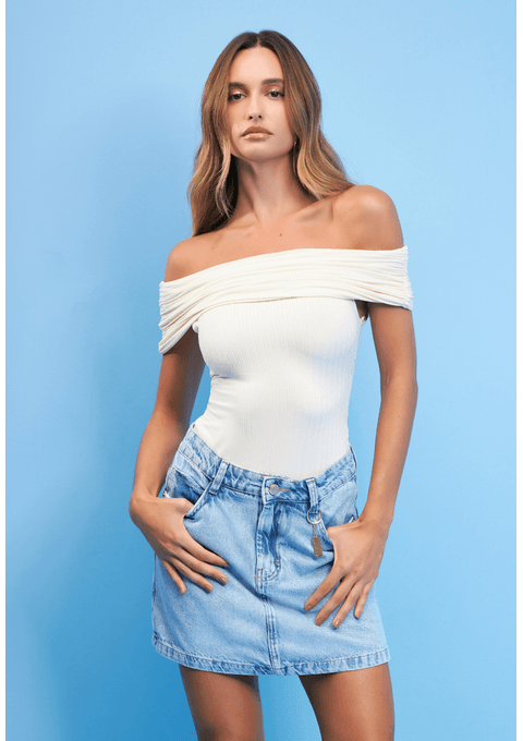 Shorts Saia Jeans Com Chaveiro