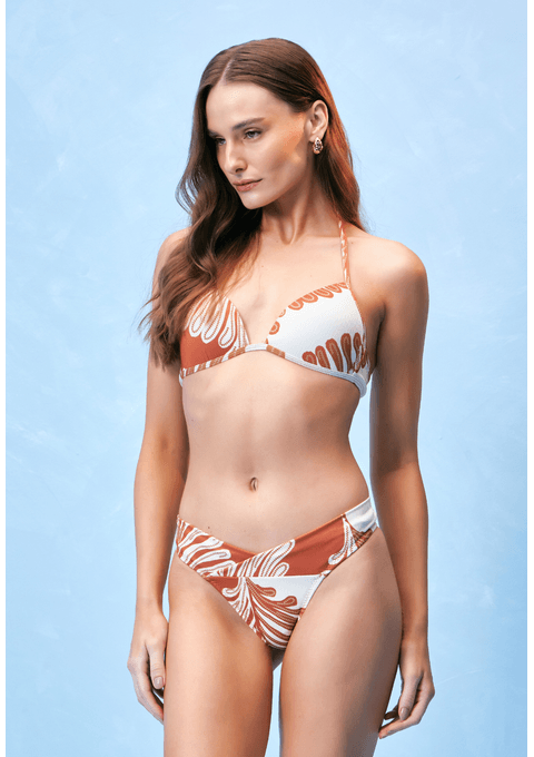 Biquíni Estampado Cortinão com Alças Finas
