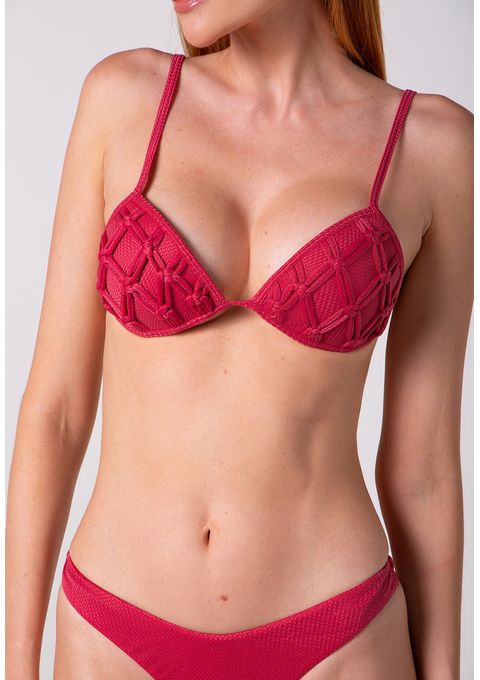 Biquíni Cortinão Com Detalhe Trançado