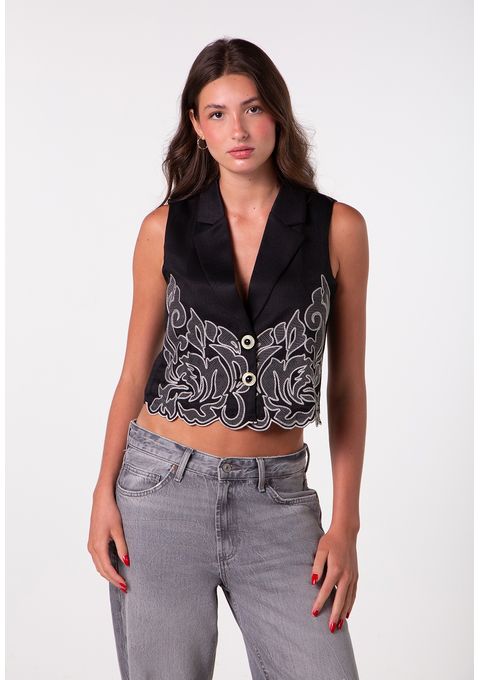 Colete Bordado Bana Bana