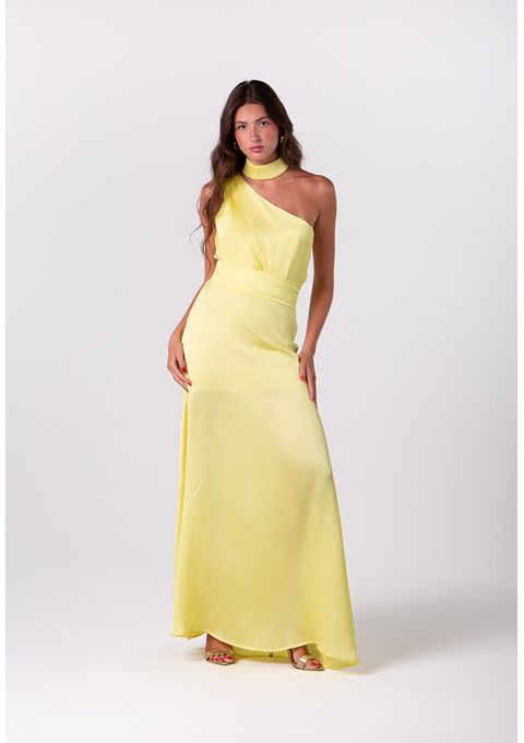 Vestido Longo Liso Bana Bana