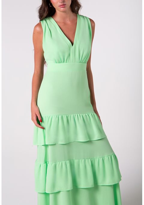 Vestido Longo Liso Bana Bana