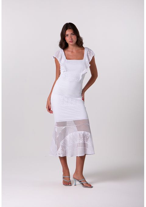 Vestido Midi Liso Bana Bana