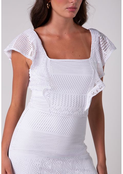 Vestido Midi Liso Bana Bana