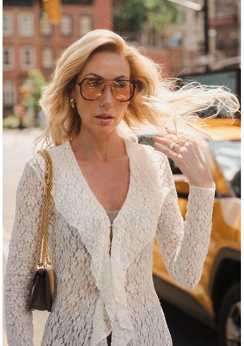 Blusa Túnica em Renda