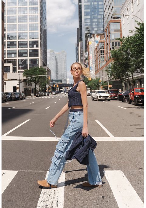 Calça Wide Leg Jeans